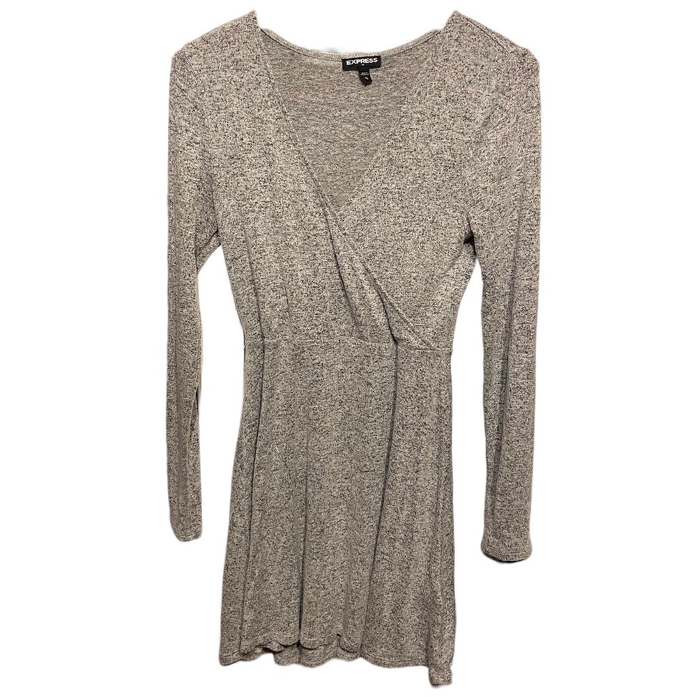 Express Grey Long Sleeve‎ Sweater Dress